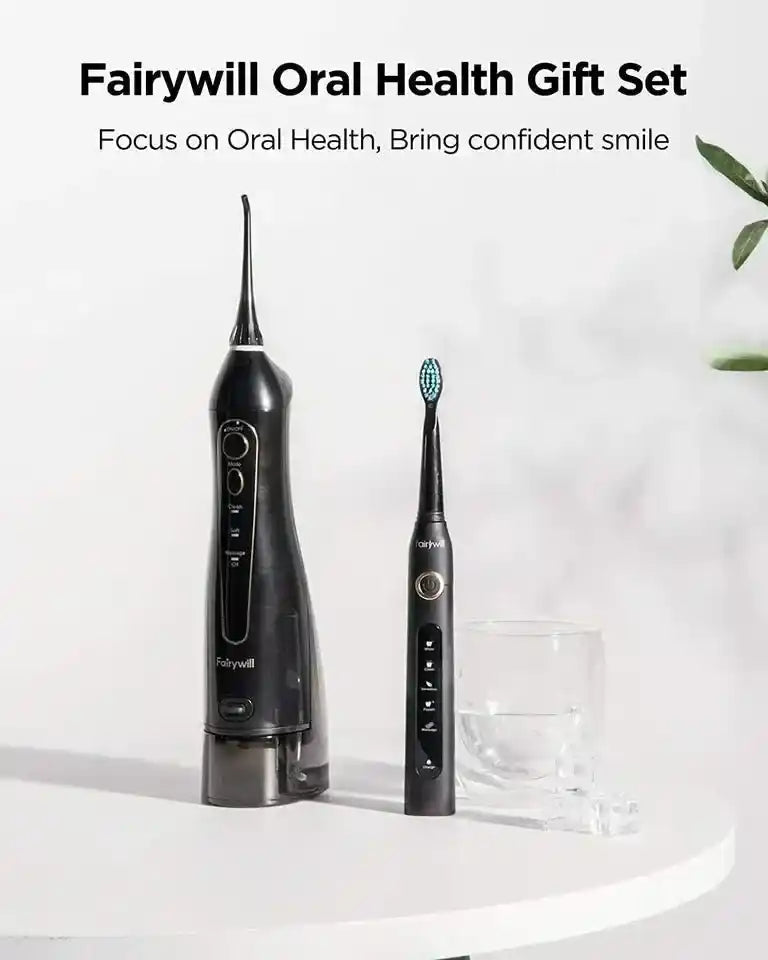 Electric Toothbrush and Water Flosser Combo